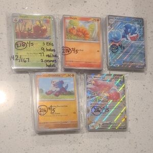 Pokemon Twilight Masquerade Lot Of 216 - Mostly Complete Base Set!